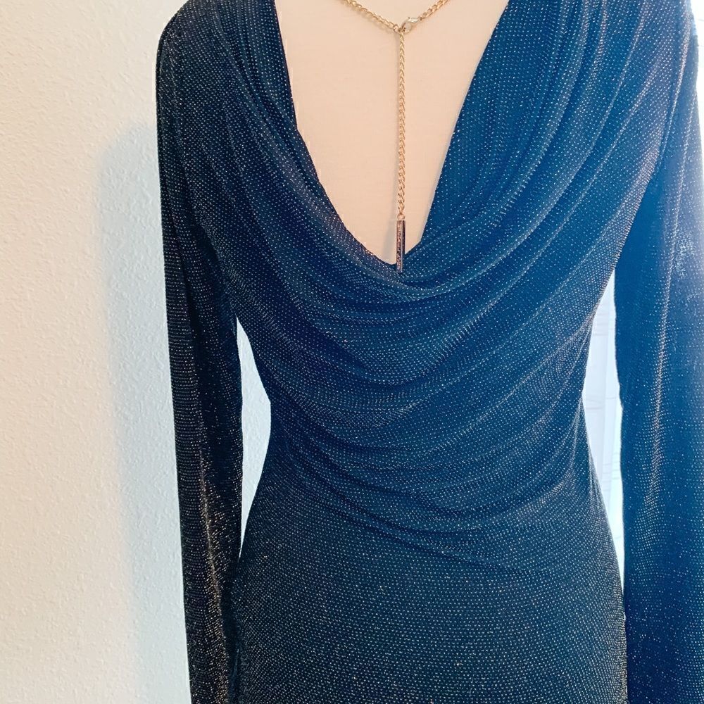 NWT-Michael Kors black and gold sparkle top